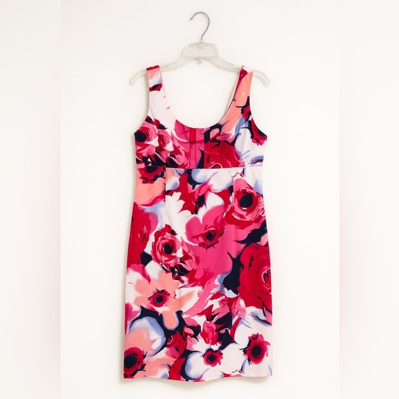 New York & Company Floral Sleeveless Dress Size 10 | Summer Retro Style Beach - Picture 2 of 5